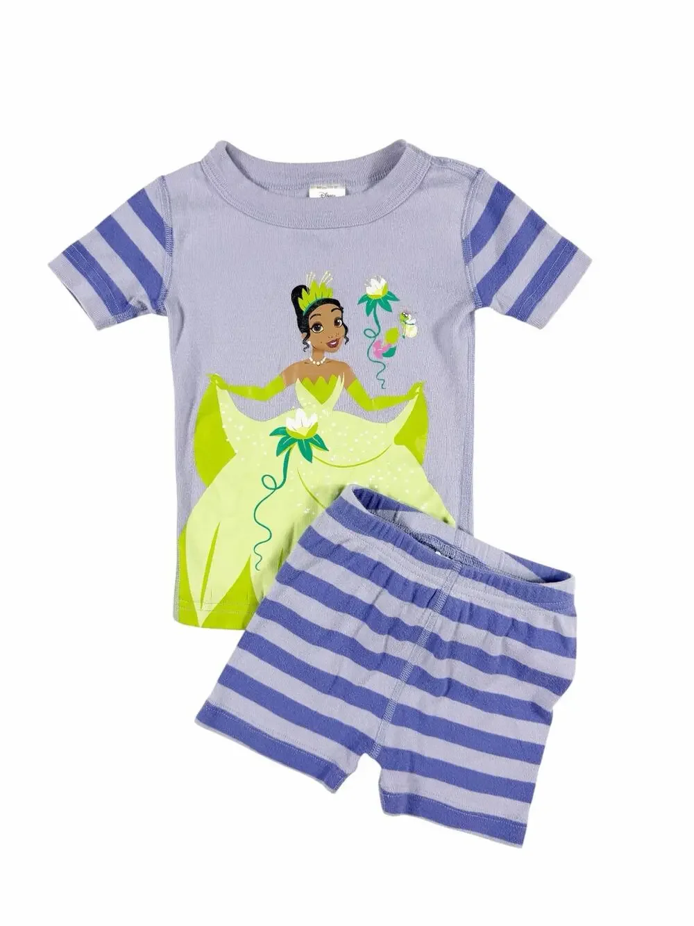 Hanna Andersson Disney Princess Tiana Organic Cotton Pajama Set size 3